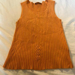 Belldini Orange Ribbed Tank